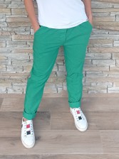 Riflové kalhoty KLASIK - mega velké - zelené