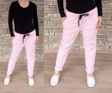 Riflovo plátěné kalhoty PERFECT - baby pink
