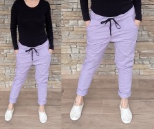 Riflovo plátěné kalhoty PERFECT - lila