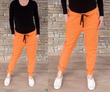 Riflovo plátěné kalhoty PERFECT - oranžové