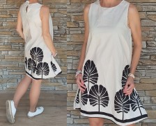 Šaty BUTIK - střih do A - světlé
