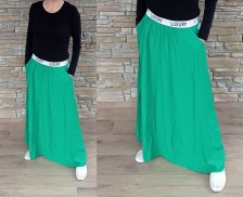 Sportovní dlouhá sukně - zelená