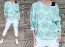 Svetřík  - halenka FLOWE - mint