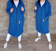 Teplákový kabátek LORRY - modrý - vel L/XXL