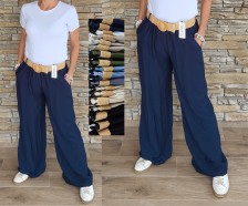 Trendy kalhoty s páskem - více barev