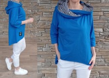 Trendy mikina SALE - modrá
