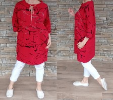 Tunikové šaty BRILIANT - červené