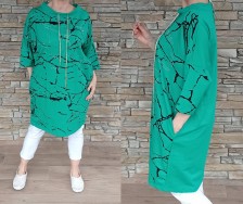 Tunikové šaty BRILIANT - zelené