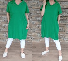 Tunikové šaty CASHA - vel L/XXL - zelené