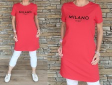 Tunikové šaty MILANO - červené