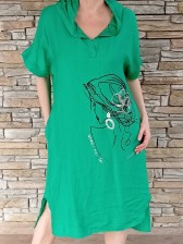 Tunikové šaty WOMAN - zelené