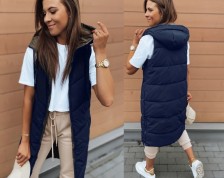 Vesta oboustranná modro - khaki - vel S-XXL