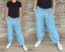 Volné kalhoty COOL - like jeans - světlé
