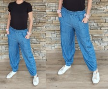 Volné kalhoty COOL - like jeans - tmavé