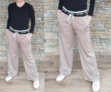 Volné kalhoty TRENDY - capucino