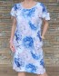 Butikové šaty MADAM - BLUE - více velikostí