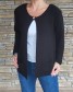 Cardigan - přehoz DOTT - černý