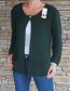 Cardigan - přehoz DOTT - smaragd