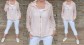 Delux letní cardigan -  pudr