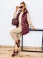 Delux vesta BARNY - vel 3-7XL - bordo