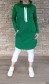 Dokonalé mikinové šaty MEDA - zelené
