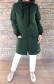 Dokonalý mikinový kabátek DORM - smaragdový