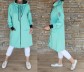 Dokonalý mikinový kabátek SPRING - vel L/XL - tyrkys