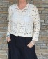 Háčkovaný cardigan SUMMER - smetanový