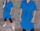 Košilové šaty PALL - modré