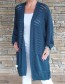 Kvalitní cardigan OVER - petrolej