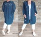 Kvalitní cardigan OVER - šedý