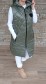 LUX jarní vesta SOFIA - khaki - vel 44-52