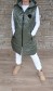 LUX jarní vesta SOFIA - khaki - vel 44-52