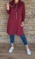 Mikinové šaty STEFANI - vel L/XL - bordo