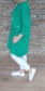 Mikinové - tunikové šaty DOTT - zelené