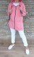 Mikinový kabátek SAM - růžovo/lososový
