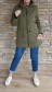 Nádherná parka - krásná khaki - vel S-XXL