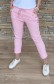 Riflové kalhoty JUMP - baby pink