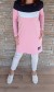 Sportovní šaty s dlouhým rukávem - baby růžové