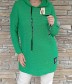 Svetrové šaty - delší svetr NIKI - zelený