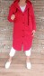 Teplý mikinový kabátek DOTT - červený