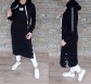 TOP mikinové šaty LONG - světlá khaki