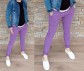 Top riflové kalhoty - fialové