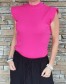 Trendy halenka - žebrovaný materiál - fuchsia