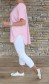 Tunika BASIC - vzadu ozdobná - pink