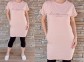 Tunikové šaty LA MANUEL - baby pink