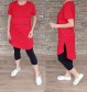 Tunikové šaty MELANI - červené